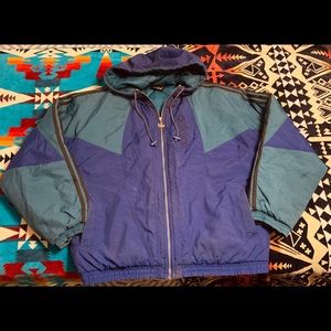 Vintage Adidas winter hooded jacket. Full zip
